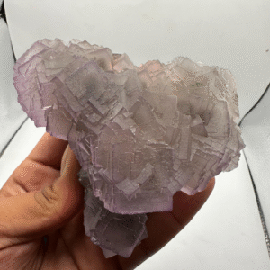 688g Natural Lavender Cubic Fluorite Crystal Cluster