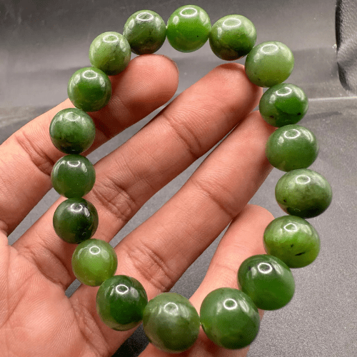 10mm Natural Nephrite Bracelet
