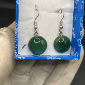Natural Nephrite Jade Drop Earrings
