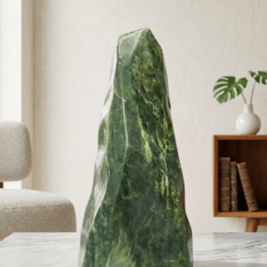 Natural Nephrite Jade Freeform Sculpture